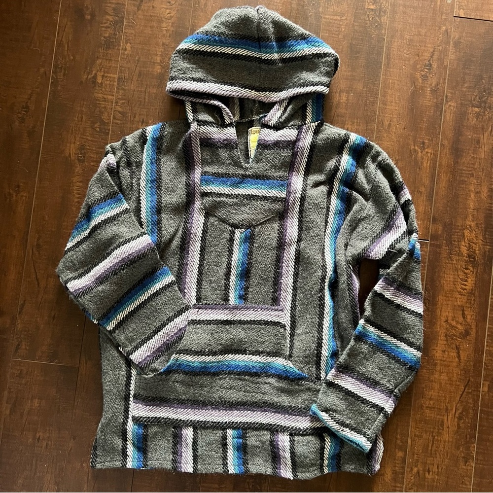 Iguana Jack Baja Hoodie Poncho Large
